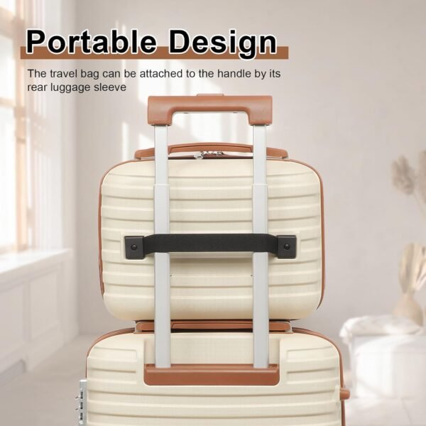 Joyway Luggage Set 7 Piece Suitcase Sets with Spinner Wheel,Hardside Expandable Travel Laggage with TSA Lock (18/20/24/28 White - Image 5