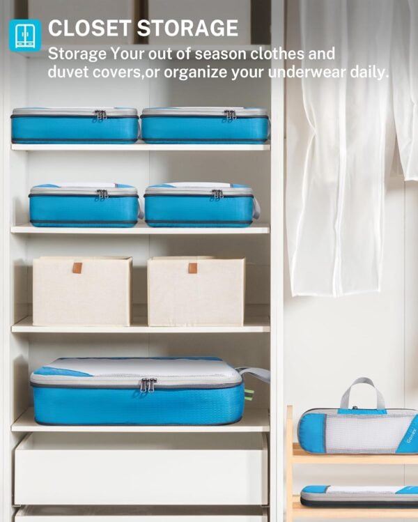 Compression Packing Cubes, Gonex Extensible Storage Mesh Bags Organizers - Image 9