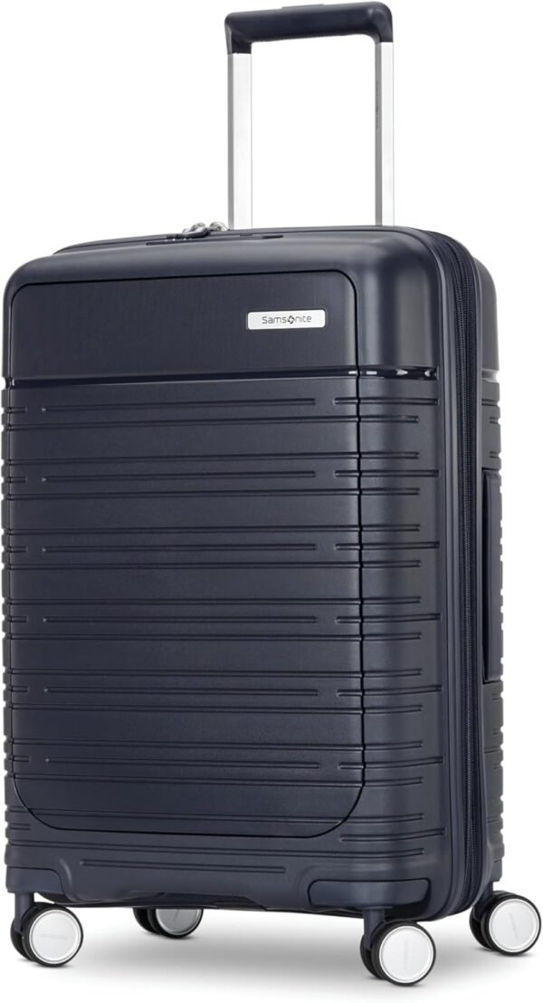 Samsonite Elevation Plus - Carry-On Hardside Luggage - Scratch Resistant Polypropylene Shell, RightHeight™ Adjustable Handle, Integrated AirTag Holder, TSA Lock, WetPak™ Compartment - Midnight Blue - Image 2