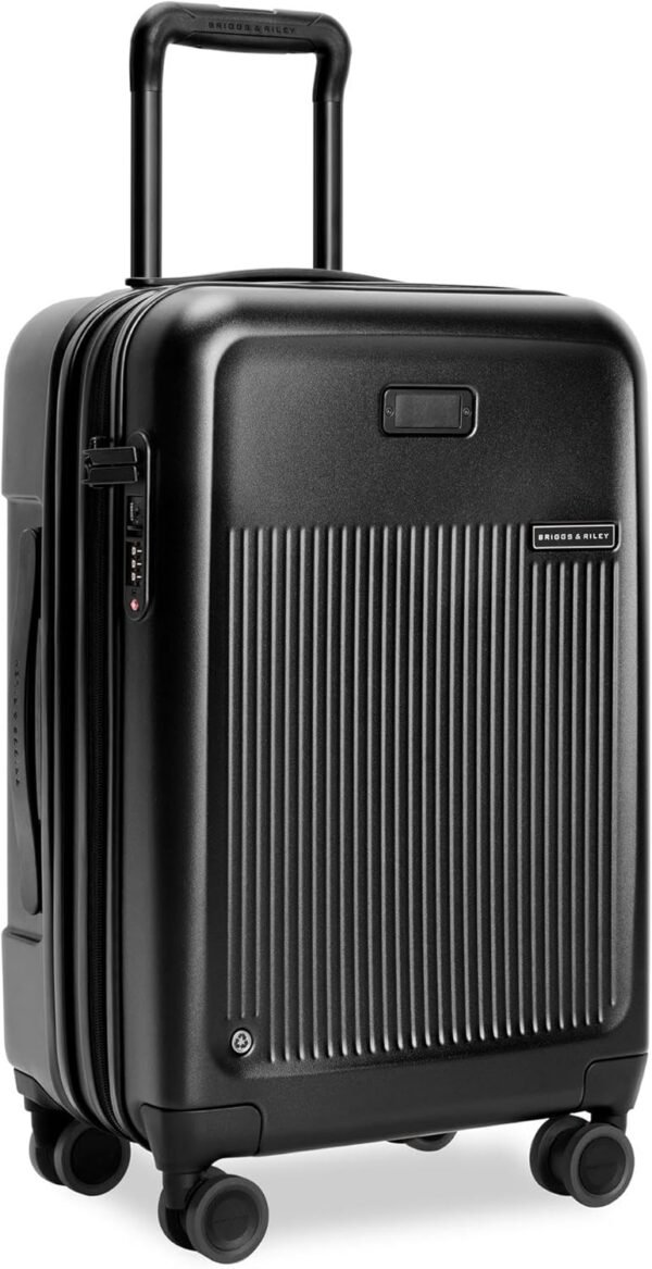 Briggs & Riley Sympatico Hardside Luggage, Black, 22" Essential Carry-On - Image 6