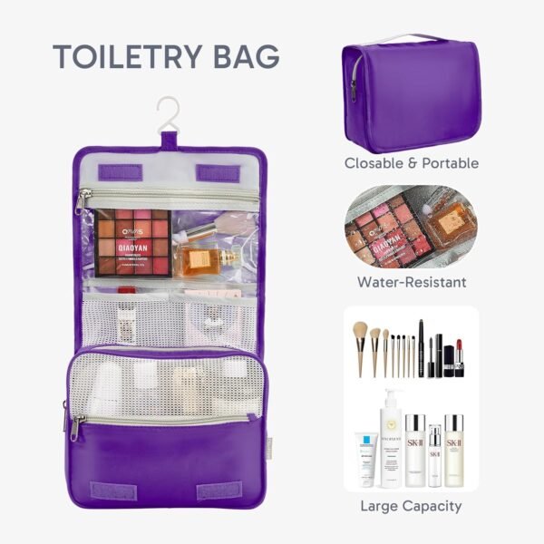 ALL INCLUDED 10 Set Durable Packing Cubes for Suitcases,OlarHike Essentials for Travel, UPGRADED Anti-Tear Stitching, NEW Improved Luggage Packing Organizers for Travel Accessories (Purple) - Image 4