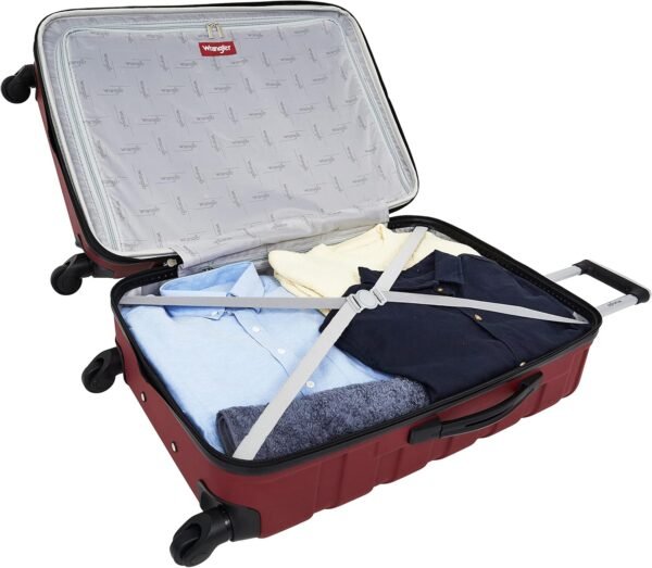 Wrangler Elysium Luggage & Packing Cubes, Red, 4 Piece Set - Image 9