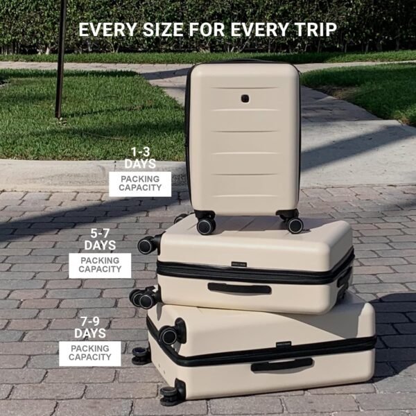 SwissGear 8020 Eclipse Hardside Expandable Luggage with Spinner Wheels, Black, Carry-On 18-Inch - Image 7