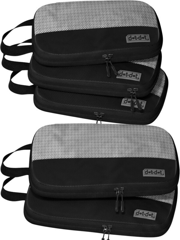 Packing Compression Cubes - 5pc Compression Packing Cubes Travel - Efficient Packing Cubes Compression and Ultimate Compression Packing Cubes for Carry On - Compression Cubes for Ultimate Space-Saving - Image 2