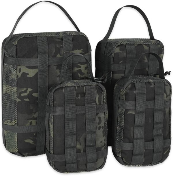 4 Set Tactical Packing Cubes ，Compressible Mesh Duffle Storage Bag,Portable Edc Molle Pouch Organizer. - Image 3