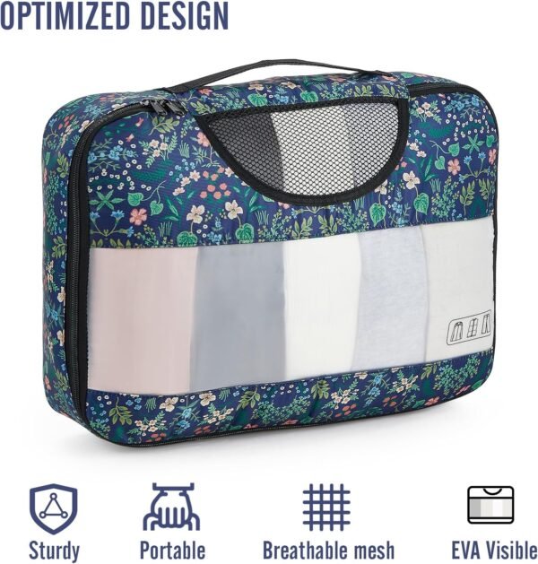 Veken 8 Set Packing Cubes for Travel Essentials, Suitcase Organizer Bags Set for Luggage, Road Trip Travel Accessories in 4 Sizes (Extra Large, Large, Medium, Small) - Image 5