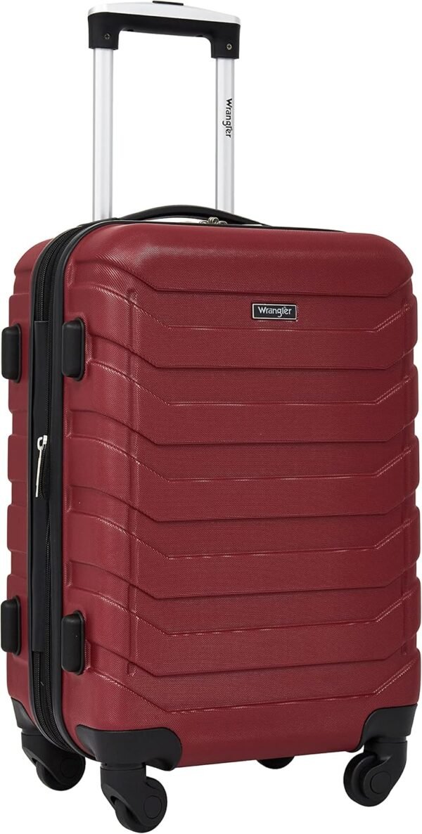 Wrangler Elysium Luggage & Packing Cubes, Red, 4 Piece Set - Image 11