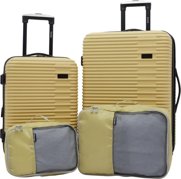 kensie Women's Hillsboro Luggage & Travel Bags, Dried Moss, 4 Piece Set - Image 2