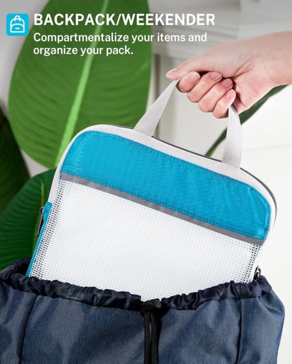 Compression Packing Cubes, Gonex Extensible Storage Mesh Bags Organizers - Image 8