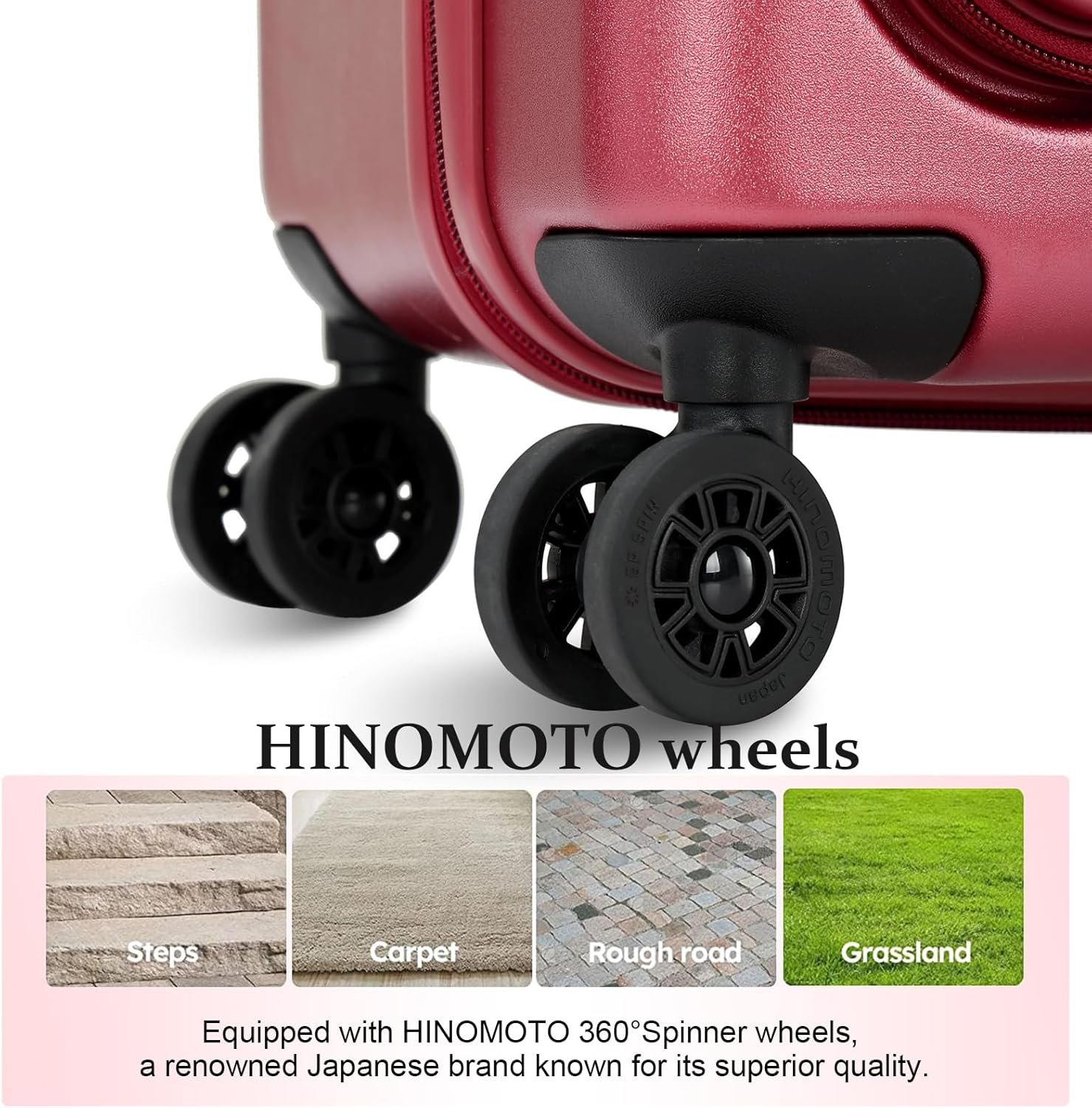 Premium Carry On Luggage, 20Inch+29 Inch Top Opening Airline Approved ABS+PC Hard Shell Suitcases with Silent Wheels, TSA Lock,Front Pocket and Wet-dry Separated Six-piece Set - Image 7