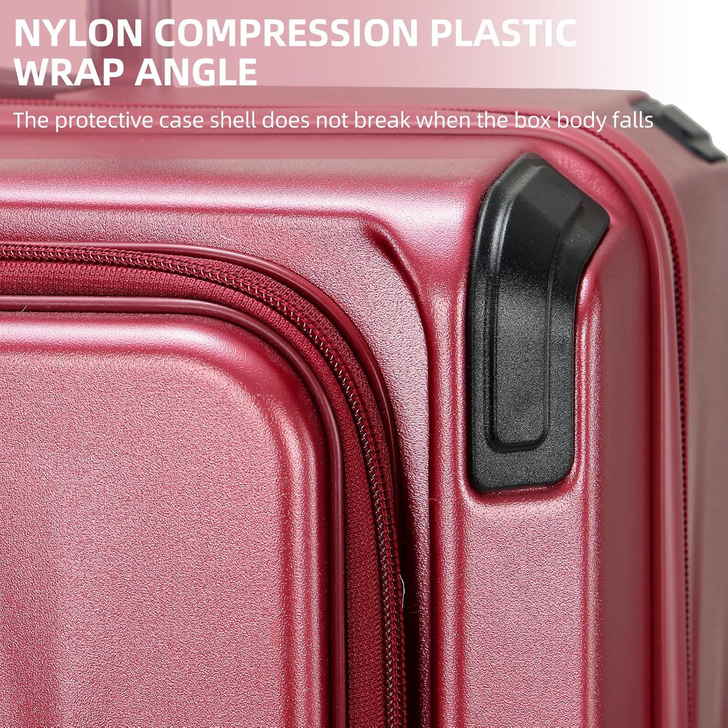 Premium Carry On Luggage, 20Inch+29 Inch Top Opening Airline Approved ABS+PC Hard Shell Suitcases with Silent Wheels, TSA Lock,Front Pocket and Wet-dry Separated Six-piece Set - Image 10